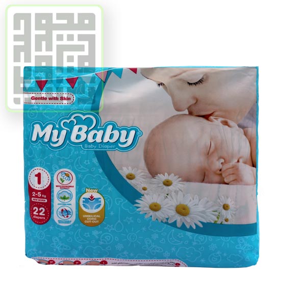 پوشک مای بیبی سری مهربان سایز 1 نرمال پوشک مای بیبی سری مهربان سایز 1 نرمال
