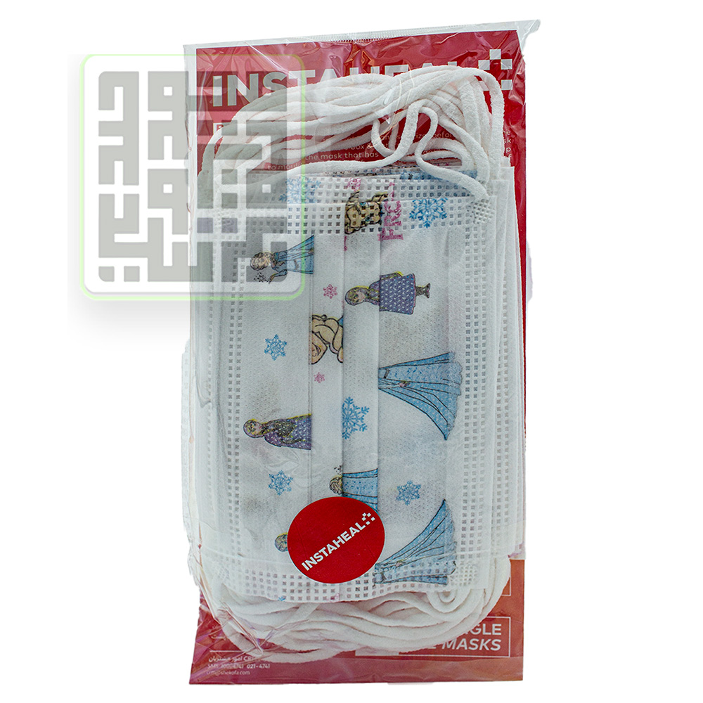 ماسک سه لایه پرستاری کودک طرح فروزن داروچی (2) ماسک سه لایه 15 تایی دخترانه دیزنی فورایزون