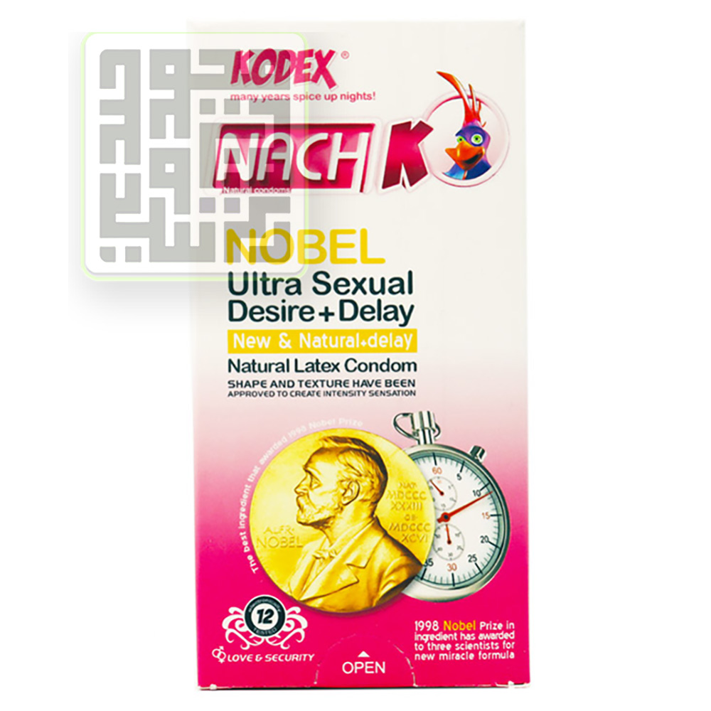 کاندوم کدکس مدل Nobel بسته 12 عددی کاندوم ناچ کی کدکس مدل Nobel بسته 12 عددی