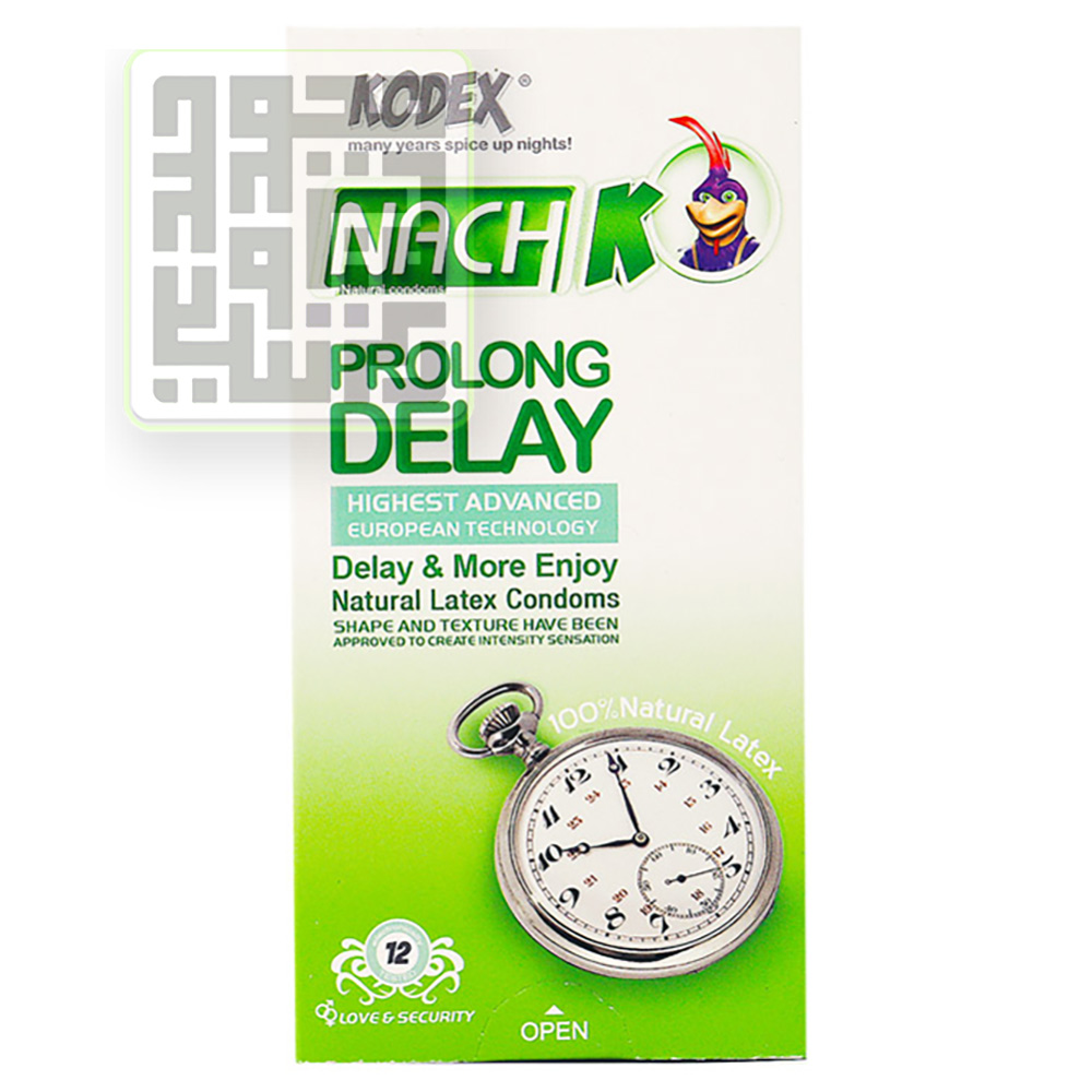 کاندوم کدکس Prolong Delay بسته 12 تایی-داروچی کاندوم کدکس Prolong Delay بسته 12 تایی-داروچی