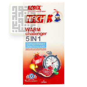 کاندوم کدکس Warm Challenger 5 in 1 بسته 12 تایی -داروخانه داروچی
