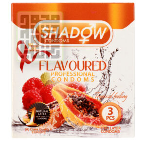 کاندوم-شادو-سه-تایی-طعم-میوه-ایی-داروخانه-آنلاین-داروچی