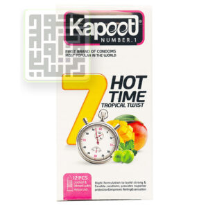 کاندوم کاپوت مدل 7HOT TIME هفت کاره میوه‌ای- داروخانه داروچی