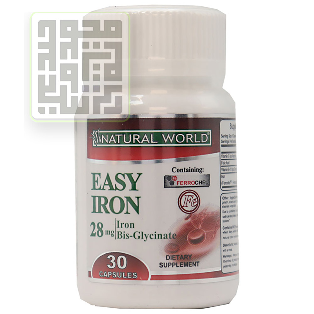 کپسول ایزی آیرون نچرال ورلد 30 عددی-داروخانه داروچی (1) کپسول ایزی آیرون نچرال ورلد 30 عددی-داروخانه داروچی (1)
