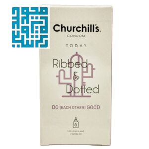 کاندوم چرچیلز مدل Ribbed And Dotted شیاردار و خاردار-داروخانه داروچی (1)