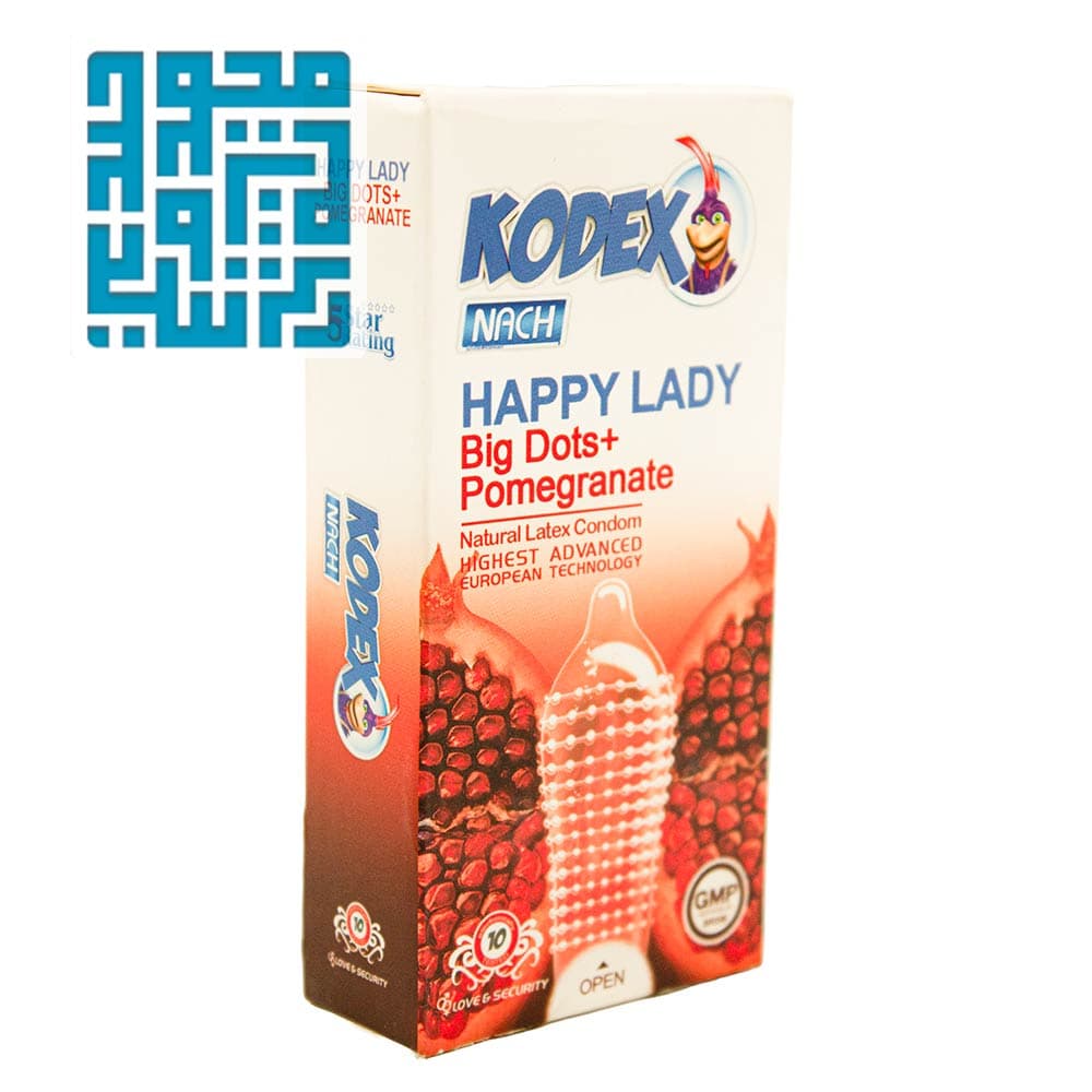 خرید کاندوم کدکس مدل KODEX Happy Delay خار درشت گرم کننده بسته 10 عددی-داروخانه داروچی (1) خرید کاندوم کدکس مدل KODEX Happy Delay خار درشت گرم کننده بسته 10 عددی-داروخانه داروچی (1)