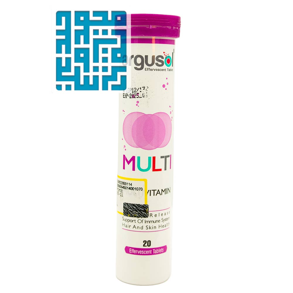 قرص جوشان مولتی ویتامین آرگوسول 20 عددی- داروخانه داروچی قرص جوشان مولتی ویتامین آرگوسول 20 عددی- داروخانه داروچی