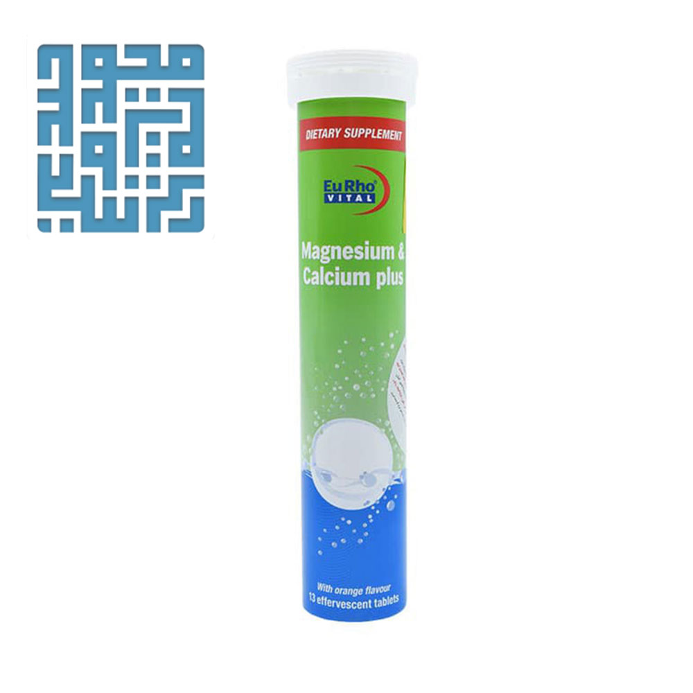 قرص جوشان منیزیم و کلسیم پلاس یوروویتال-داروخانه داروچی قرص جوشان منیزیم و کلسیم پلاس یوروویتال-داروخانه داروچی