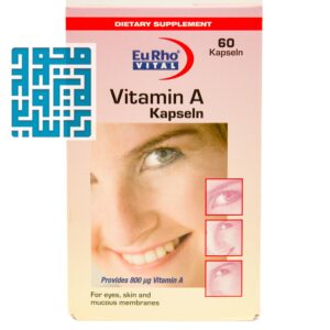 خرید کپسول ویتامین آ یوروویتال 60 عددی