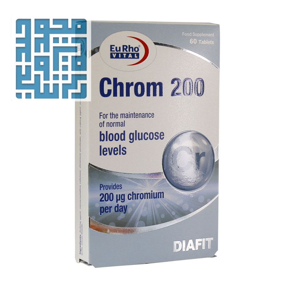 eurho-vital-chrom-200-µg-tabs-darochi.com (1) قرص کروم 200 یوروویتال 60 عددی