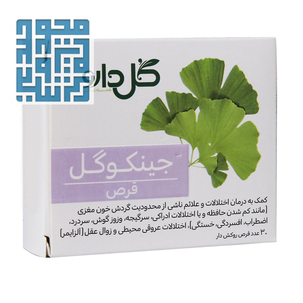 goldaru-ginkogol-30-tabs-darochi.com (1) قرص جینکوگل گل دارو ۳۰ عددی