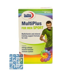 قرص مولتی پلاس فور من اسپرت یوروویتال 60 عددی