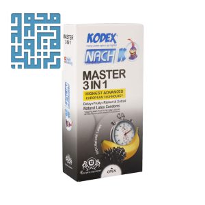 کاندوم تاخیری کدکس مدل KODEX Master 3 In 1 بسته 12 تایی