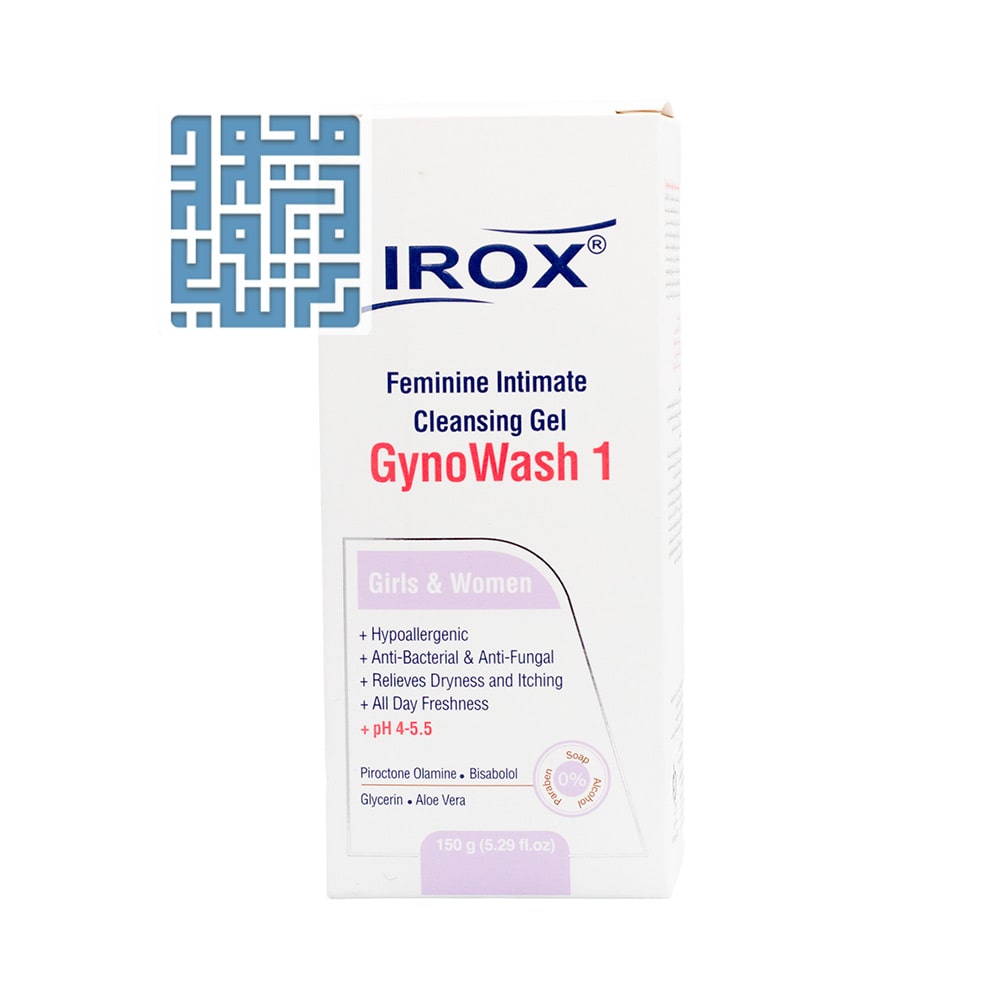 irox-intimate-cleansing-gel-150-g-darochi.com (1) ژل بهداشتی بانوان آنتی باکتریال ایروکس ۱۵۰ گرمی