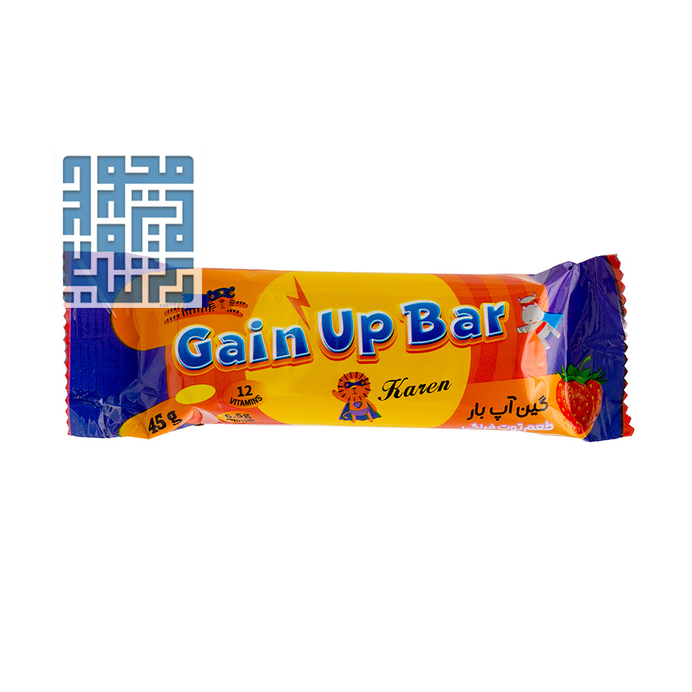 karen-gain-up-bar-chocolate-darochi.com (1) شکلات گین آپ بار کارن ۴۵ گرمی
