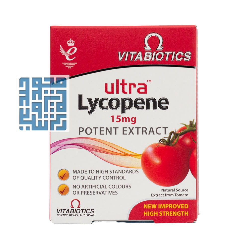 vitabotics-ultra-lycopene-30-tabs-darochi.com (1)-min قرص اولترا لیکوپن ویتابیوتیکس 30 عددی