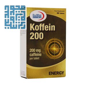 قرص کافئین 200 میلی گرم یوروویتال 60 عدد