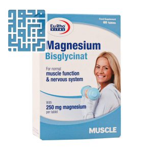 قرص منیزیم بیس گلایسینات یوروویتال 60 عدد