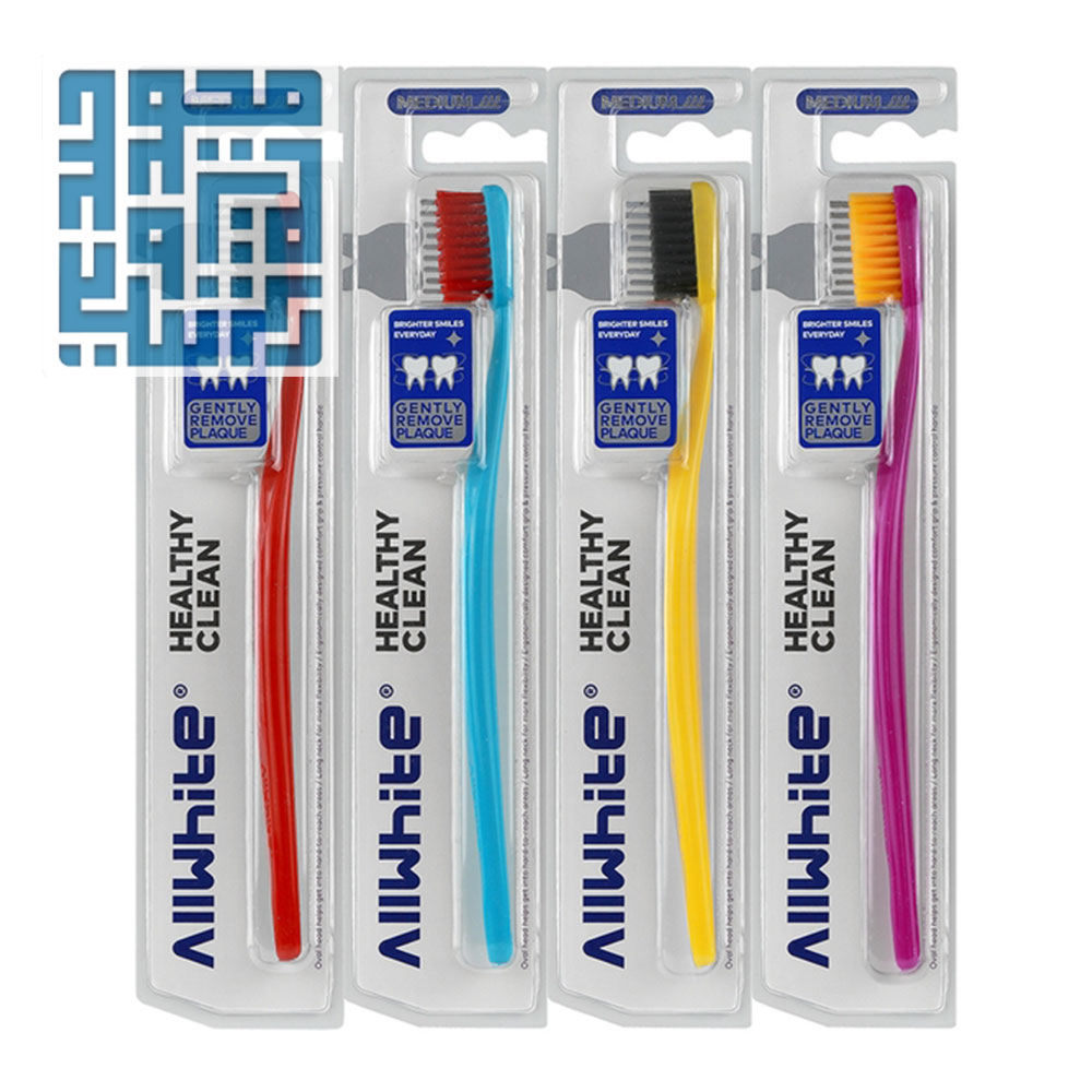 ۵toothbrush-healthy-clean-medium-toothbrush-608:www.darochi.com مسواک هلسی کلین سافت آل وایت