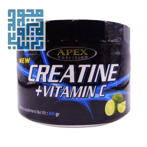 پودر عضله سازی کراتین + ویتامین C اپکس ۴۰۰ گرم لیمویی