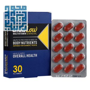 قرص مولتی ویتامین و مینرال دیاب لو پرارین پارس 30 عددی