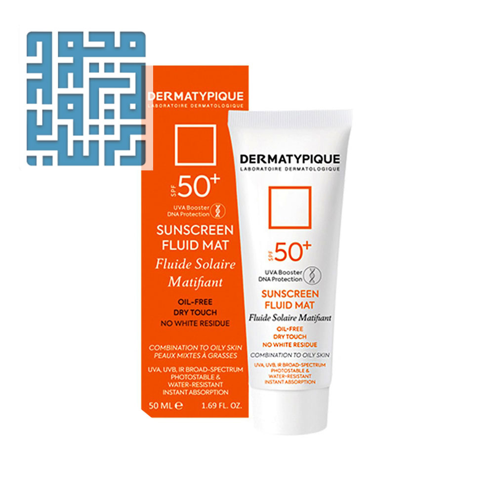 8fluid-sunscreen-fluid-mat-spf50:www.darochi.com کرم ضد آفتاب فلوئید مت SPF50 درماتیپیک ۵۰ میلی لیتر
