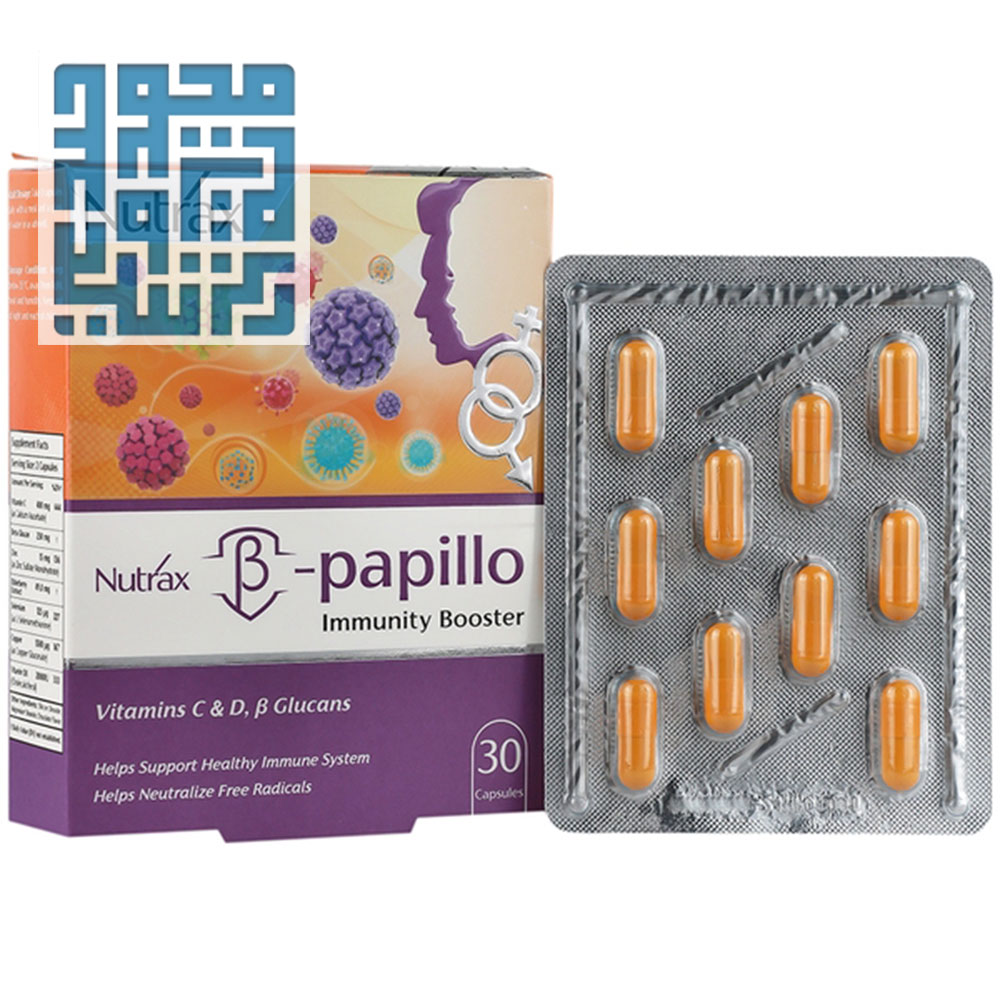 capsule-beta-papillo:www.darochi.com3 مشخصات کپسول بتا پاپیلو نوتراکس ۳۰ عددی